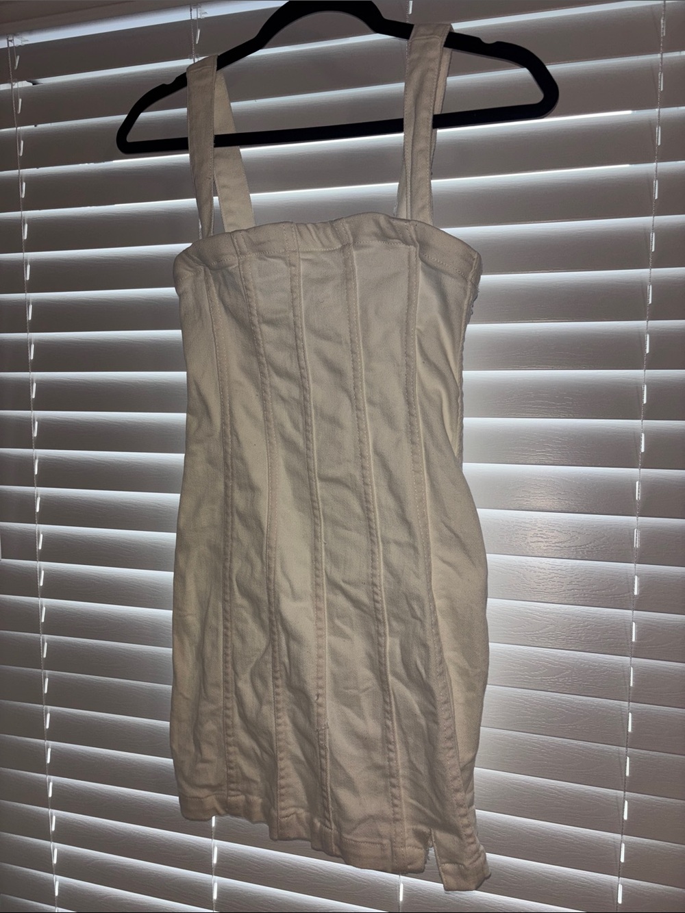 Show Me Your MuMu- White Denim Dress